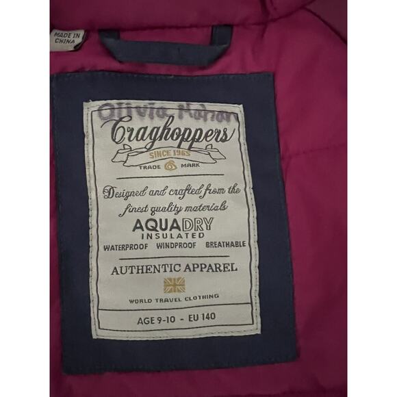 Craghoppers Youth Jacket Midnight Blue, Size 9-10 Excellent Condition - Picture 2 of 9